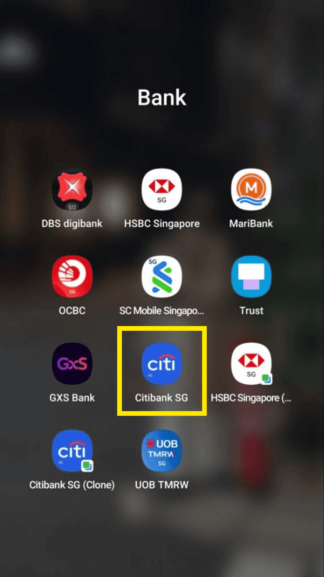 Citibank step 1